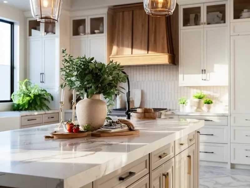 Marble Countertop Styling Trick for Camping Tables